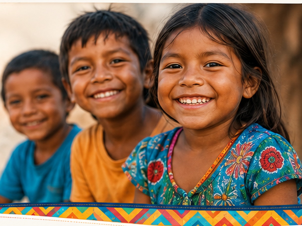 Niños y niñas sonriendo